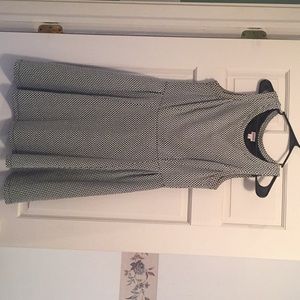 Dress houndstooth - black and white pattern